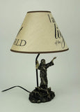 I Am the Light Jesus Standing with Open Arms Table Lamp