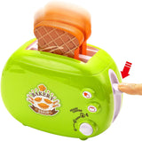 JOYIN 36 Pieces Kids Play Kitchen Accessories with Toy Coffee Maker and Toaster Machine Kitchen Pretend Food Play Set Toys for Toddlers