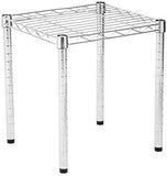 Honey-Can-Do Commercial Side Table Small Wire Chrome Night Stand