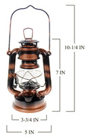 Shop4Omni Rustic 7 Inch Kerosene Lantern Wedding Centerpiece - Vintage Brass