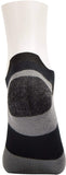 Copper Fit Mens Pro Walking LowCut Socks (Black, Large)