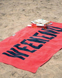 Leus Surf Towel Weekend Pink/Blue Ultra Plush 100% Cotton 58x33